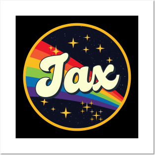 Jax // Rainbow In Space Vintage Style Posters and Art